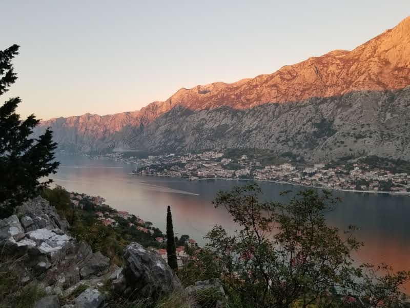 Bay of Kotor at sunset