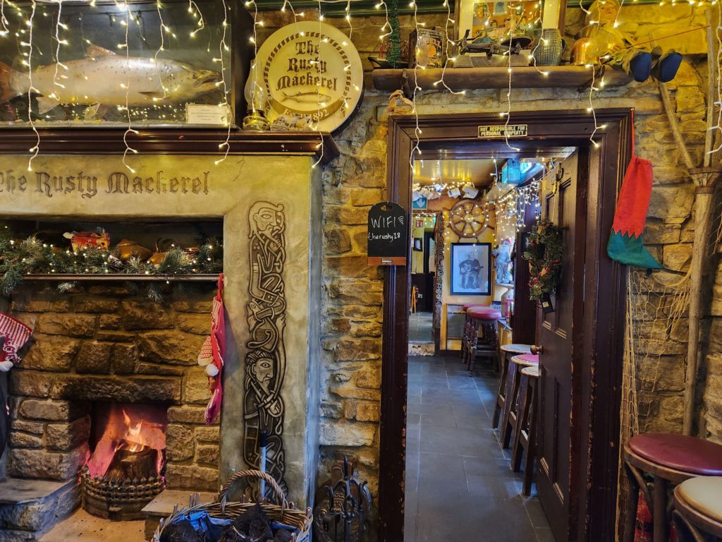 Rusty Mackerel Pub - option to stay here on an Irish road trip