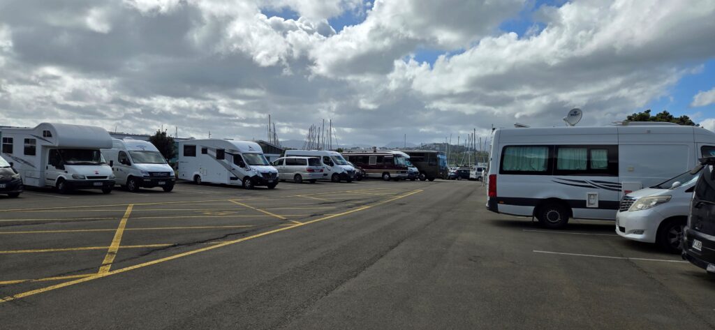 Freedom Camping at Evans Bay Marina