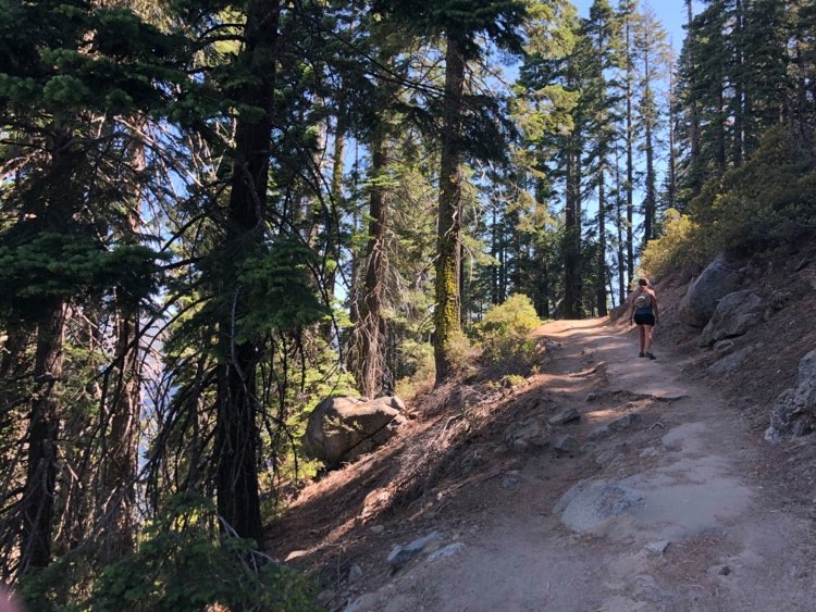 Climbing Four-Mile Trail to Glacier Point