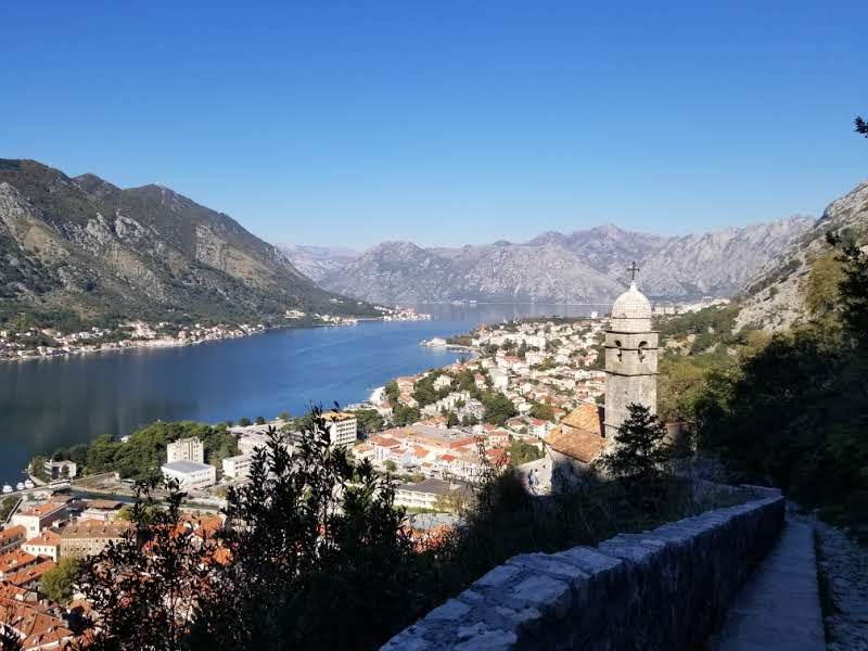 Climbing to San Giovanni Fortress from Kotor
