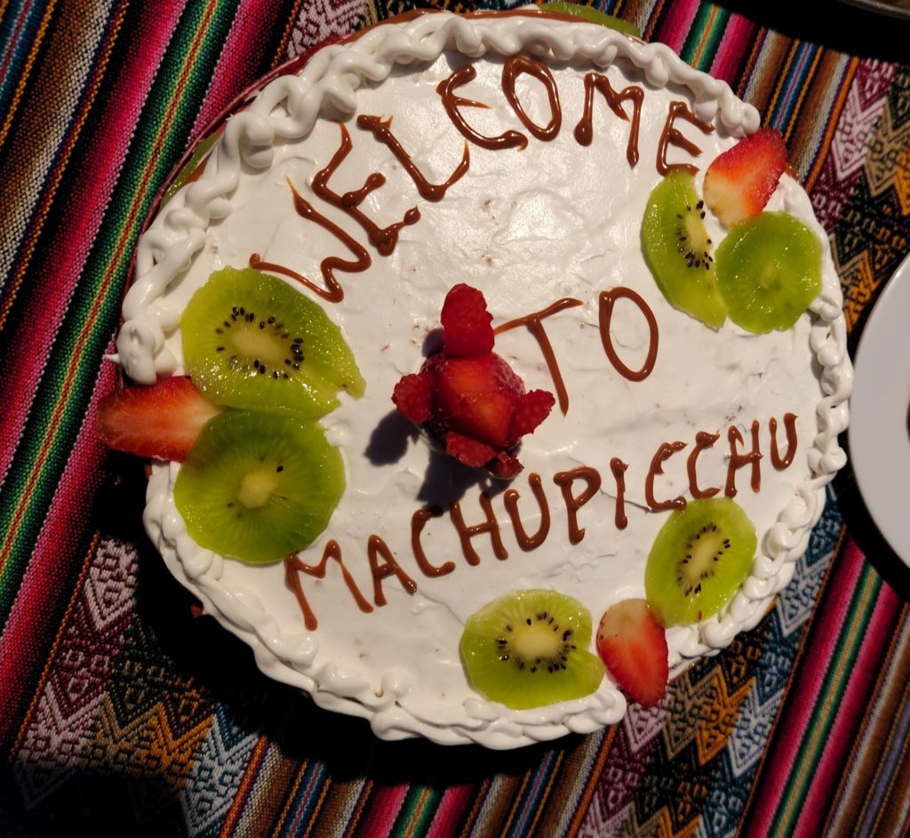 Welcome to Machu Picchu cake