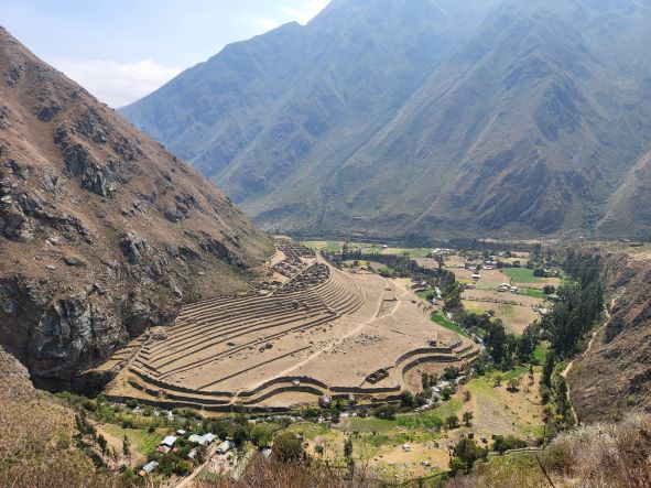 Ruins of old terraces and market place