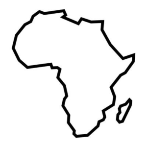 African continent outline