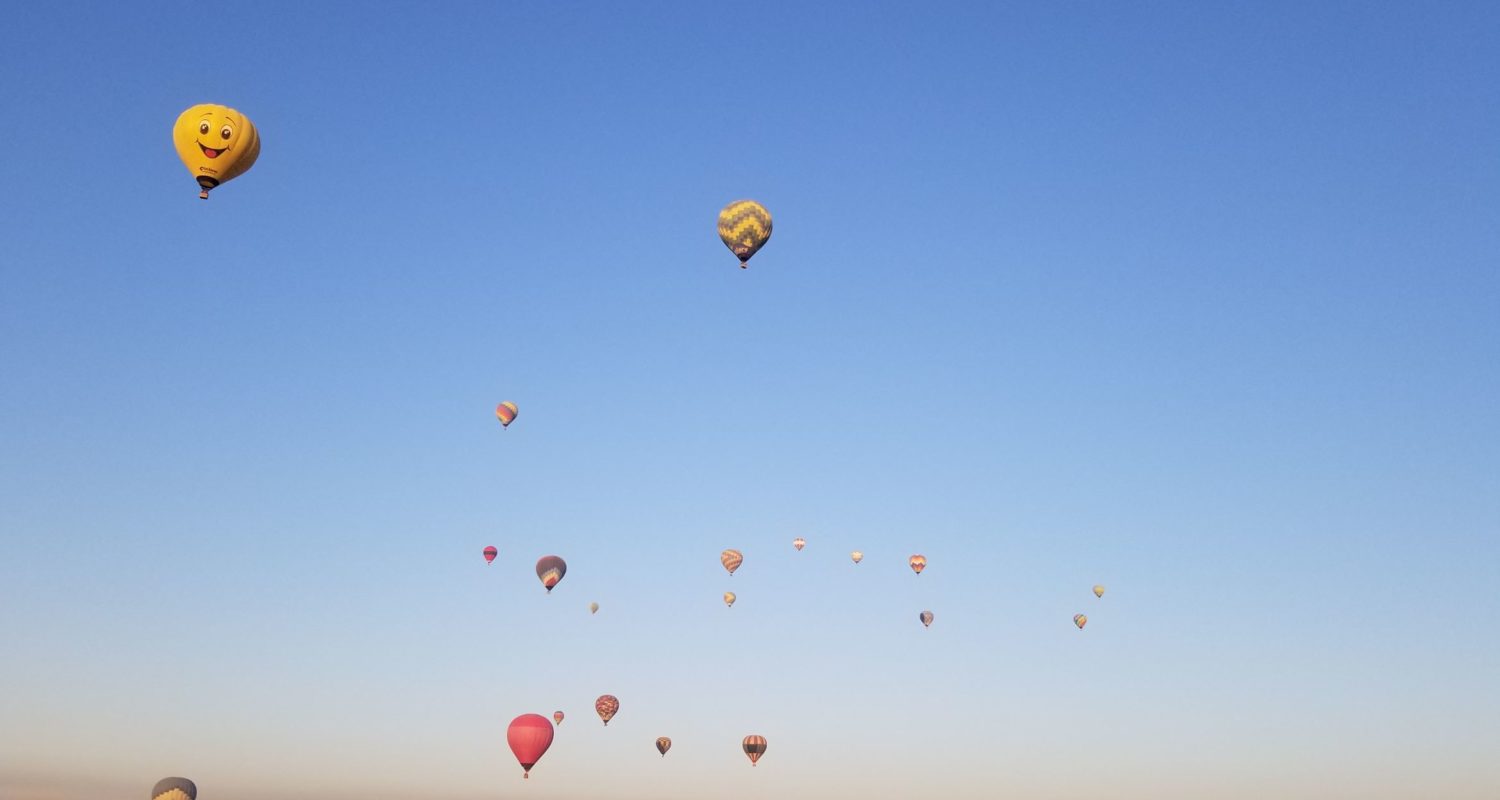 Hot air balloon ride over Teotihuacan