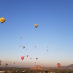 Hot air balloon ride over Teotihuacan
