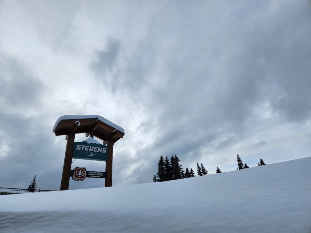 Stevens Pass Entry Sign