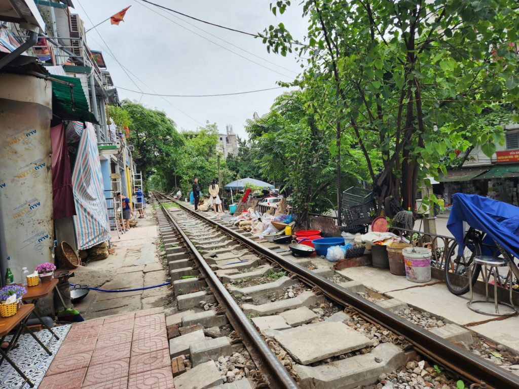 Photo near end of tracks