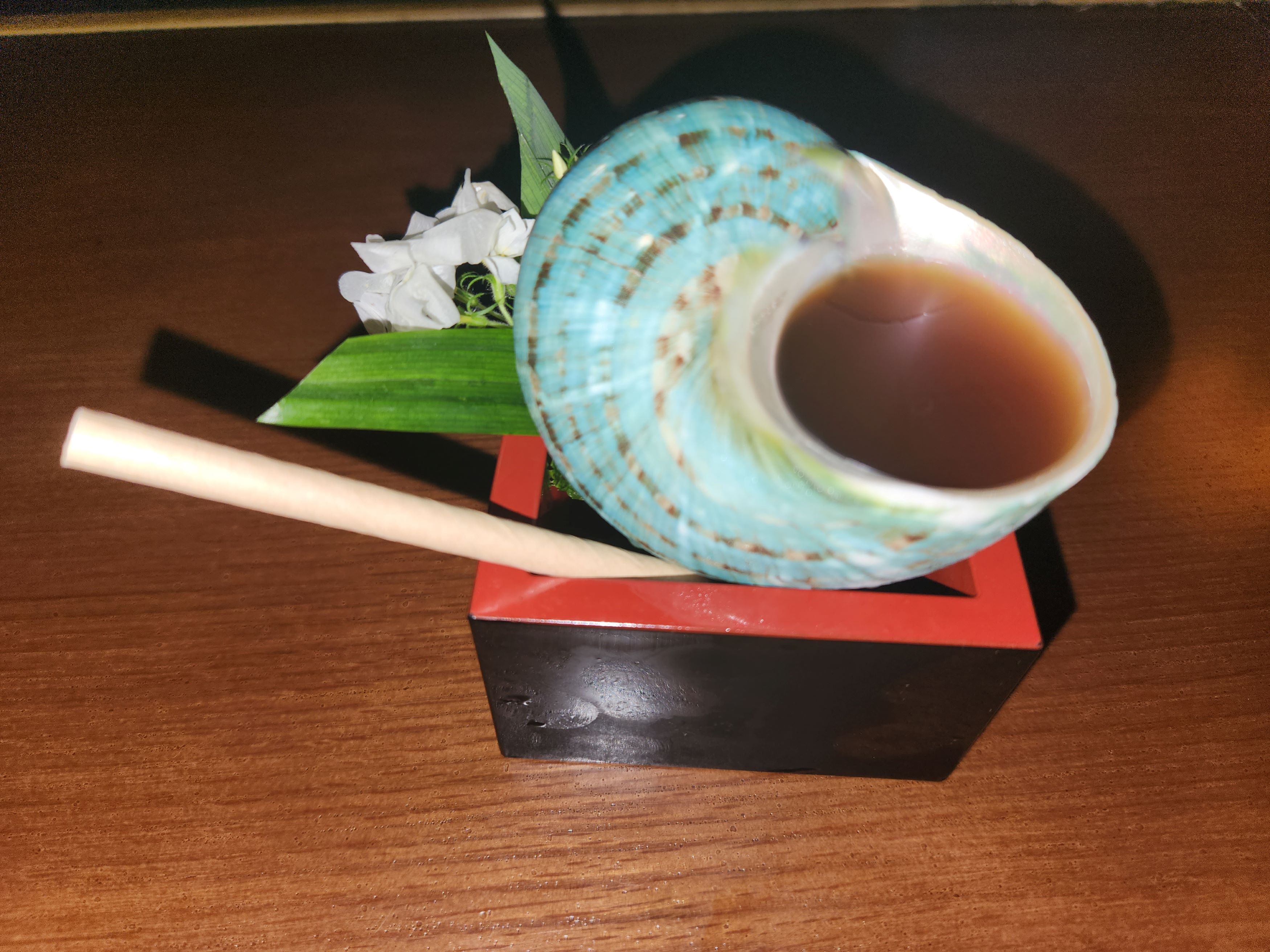 Snail shell cocktail