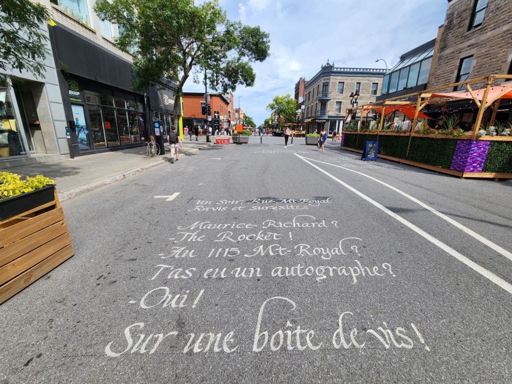 Pedestrian Street in Montreal