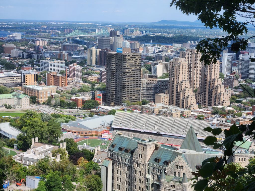 View of Montreal from Parc Mont Royal