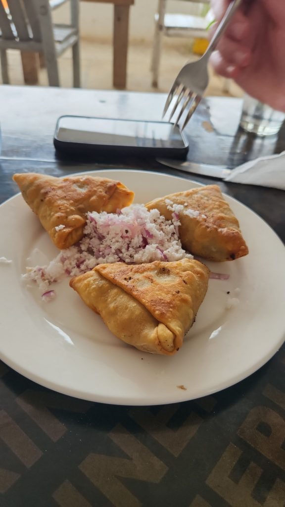 Amazing spice fish samosas