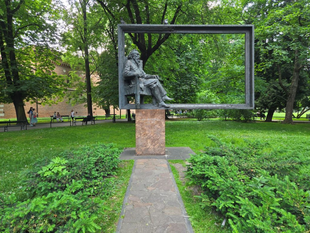 Jan Matejko Statue in Planty Park