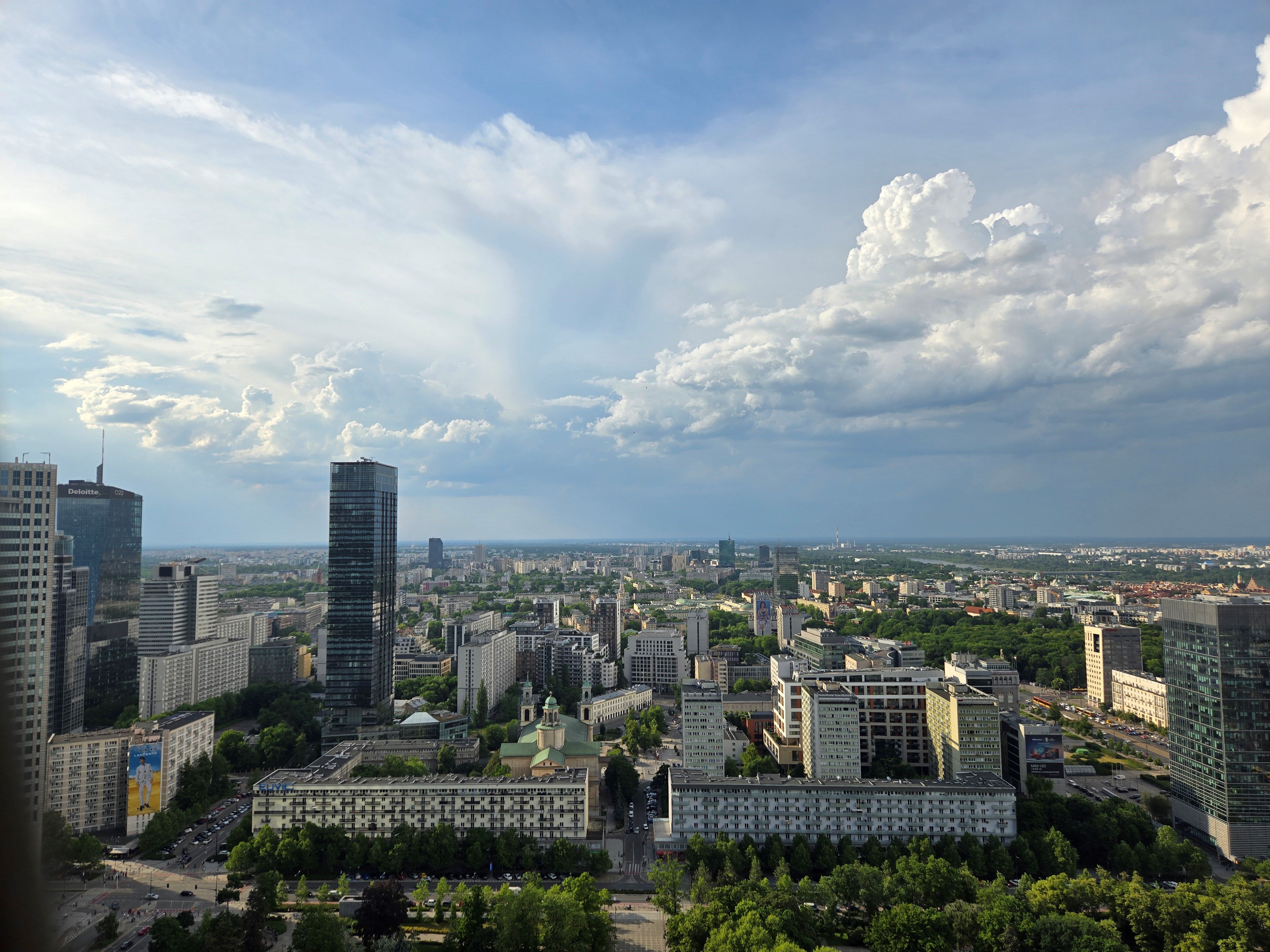 Warsaw from above