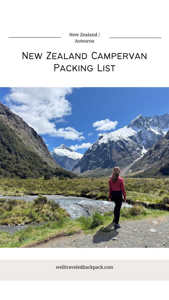 New Zealand Campervan packing list pin